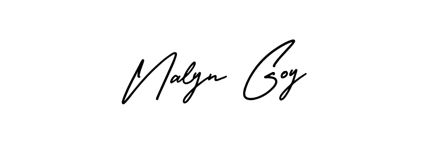 Make a beautiful signature design for name Nalyn Goy. With this signature (AmerikaSignatureDemo-Regular) style, you can create a handwritten signature for free. Nalyn Goy signature style 3 images and pictures png