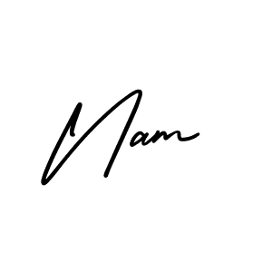 Make a beautiful signature design for name Nam. With this signature (AmerikaSignatureDemo-Regular) style, you can create a handwritten signature for free. Nam signature style 3 images and pictures png