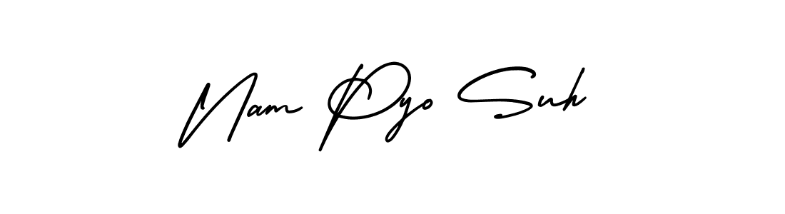 Create a beautiful signature design for name Nam Pyo Suh. With this signature (AmerikaSignatureDemo-Regular) fonts, you can make a handwritten signature for free. Nam Pyo Suh signature style 3 images and pictures png