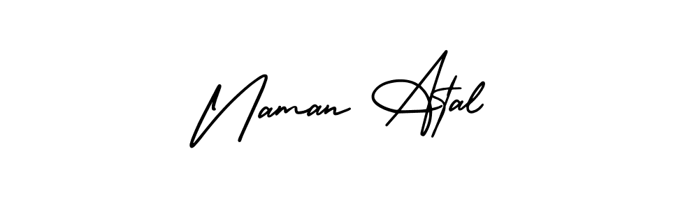 AmerikaSignatureDemo-Regular is a professional signature style that is perfect for those who want to add a touch of class to their signature. It is also a great choice for those who want to make their signature more unique. Get Naman Atal name to fancy signature for free. Naman Atal signature style 3 images and pictures png