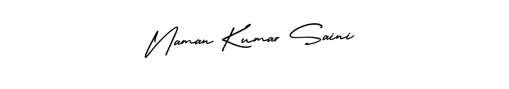 How to make Naman Kumar Saini name signature. Use AmerikaSignatureDemo-Regular style for creating short signs online. This is the latest handwritten sign. Naman Kumar Saini signature style 3 images and pictures png