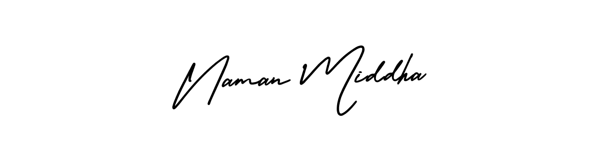 AmerikaSignatureDemo-Regular is a professional signature style that is perfect for those who want to add a touch of class to their signature. It is also a great choice for those who want to make their signature more unique. Get Naman Middha name to fancy signature for free. Naman Middha signature style 3 images and pictures png