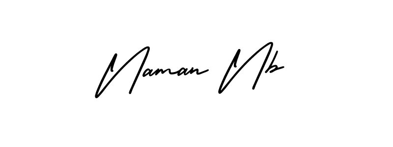 Create a beautiful signature design for name Naman Nb. With this signature (AmerikaSignatureDemo-Regular) fonts, you can make a handwritten signature for free. Naman Nb signature style 3 images and pictures png