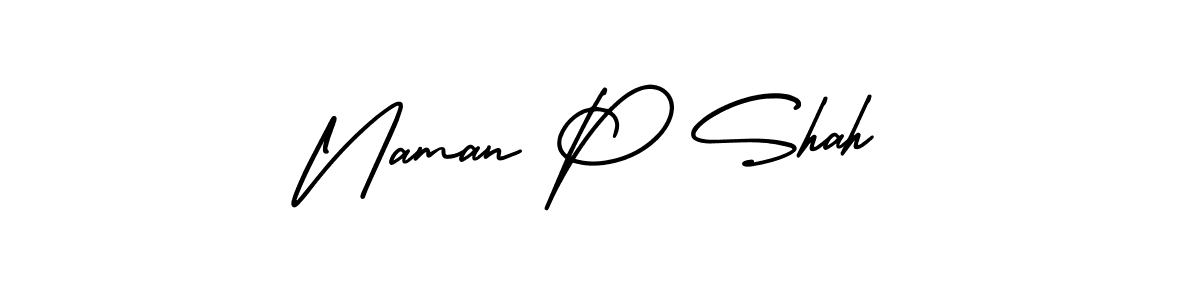 It looks lik you need a new signature style for name Naman P Shah. Design unique handwritten (AmerikaSignatureDemo-Regular) signature with our free signature maker in just a few clicks. Naman P Shah signature style 3 images and pictures png