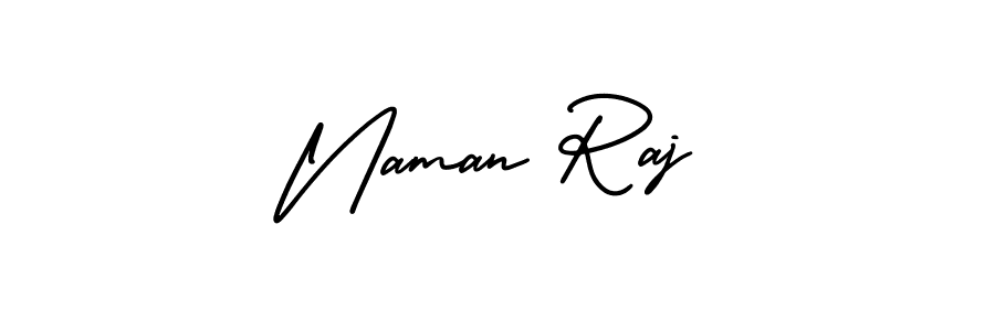 Naman Raj stylish signature style. Best Handwritten Sign (AmerikaSignatureDemo-Regular) for my name. Handwritten Signature Collection Ideas for my name Naman Raj. Naman Raj signature style 3 images and pictures png