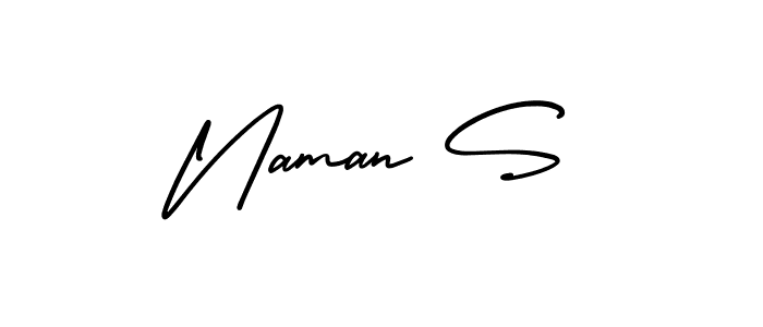 How to make Naman S signature? AmerikaSignatureDemo-Regular is a professional autograph style. Create handwritten signature for Naman S name. Naman S signature style 3 images and pictures png