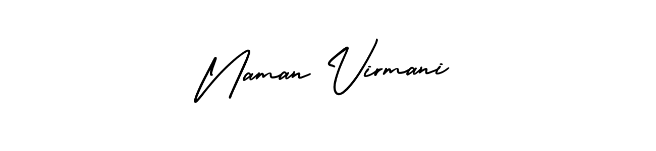 How to make Naman Virmani name signature. Use AmerikaSignatureDemo-Regular style for creating short signs online. This is the latest handwritten sign. Naman Virmani signature style 3 images and pictures png