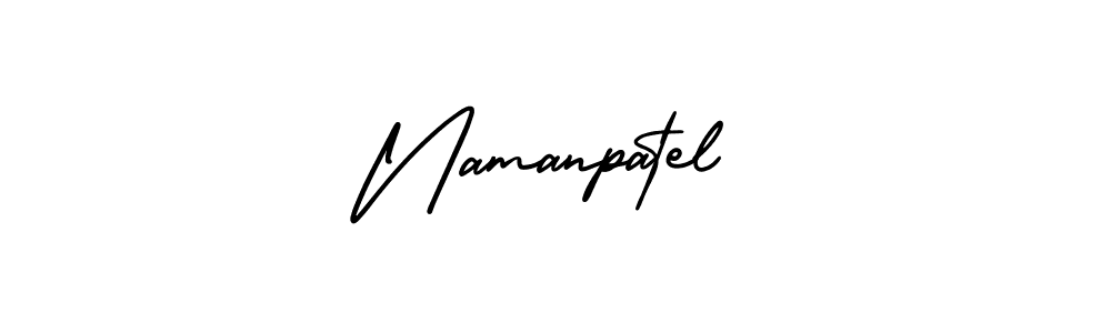 Namanpatel stylish signature style. Best Handwritten Sign (AmerikaSignatureDemo-Regular) for my name. Handwritten Signature Collection Ideas for my name Namanpatel. Namanpatel signature style 3 images and pictures png