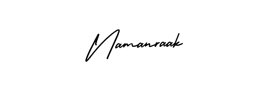 Design your own signature with our free online signature maker. With this signature software, you can create a handwritten (AmerikaSignatureDemo-Regular) signature for name Namanraak. Namanraak signature style 3 images and pictures png