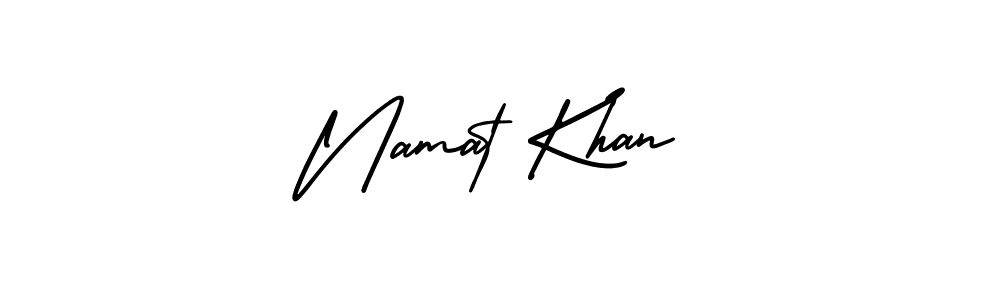 How to make Namat Khan signature? AmerikaSignatureDemo-Regular is a professional autograph style. Create handwritten signature for Namat Khan name. Namat Khan signature style 3 images and pictures png