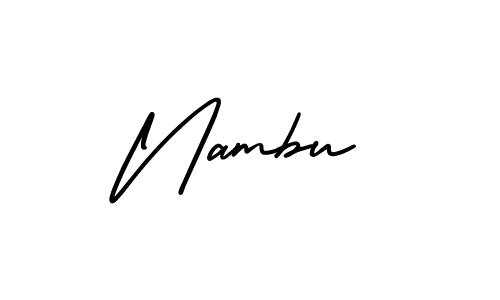 The best way (AmerikaSignatureDemo-Regular) to make a short signature is to pick only two or three words in your name. The name Nambu include a total of six letters. For converting this name. Nambu signature style 3 images and pictures png