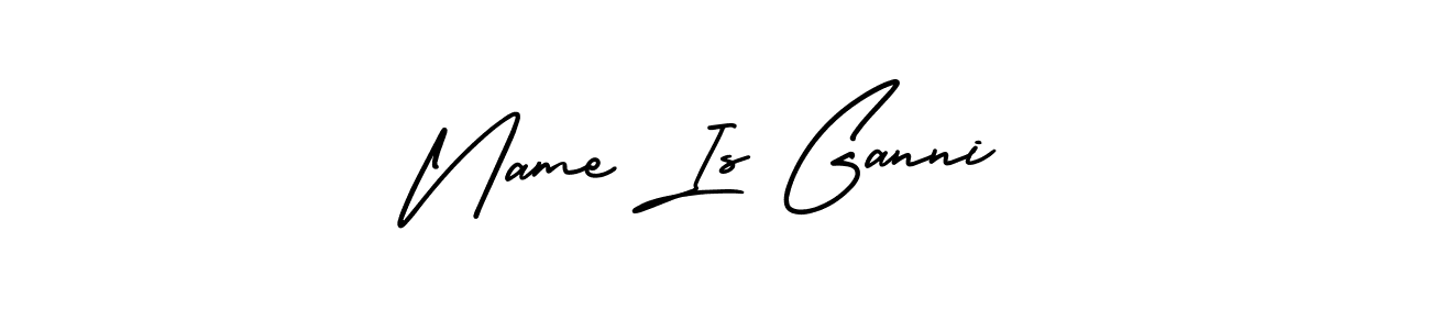 Also we have Name Is Ganni name is the best signature style. Create professional handwritten signature collection using AmerikaSignatureDemo-Regular autograph style. Name Is Ganni signature style 3 images and pictures png