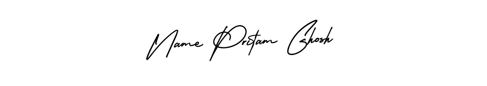 Create a beautiful signature design for name Name Pritam Ghosh. With this signature (AmerikaSignatureDemo-Regular) fonts, you can make a handwritten signature for free. Name Pritam Ghosh signature style 3 images and pictures png