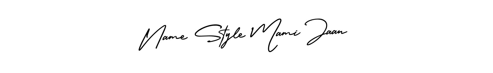 Create a beautiful signature design for name Name Style Mami Jaan. With this signature (AmerikaSignatureDemo-Regular) fonts, you can make a handwritten signature for free. Name Style Mami Jaan signature style 3 images and pictures png