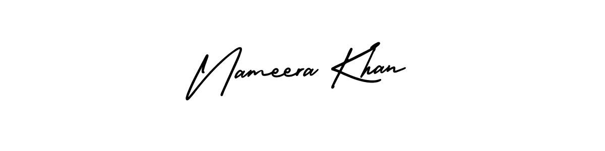 Create a beautiful signature design for name Nameera Khan. With this signature (AmerikaSignatureDemo-Regular) fonts, you can make a handwritten signature for free. Nameera Khan signature style 3 images and pictures png