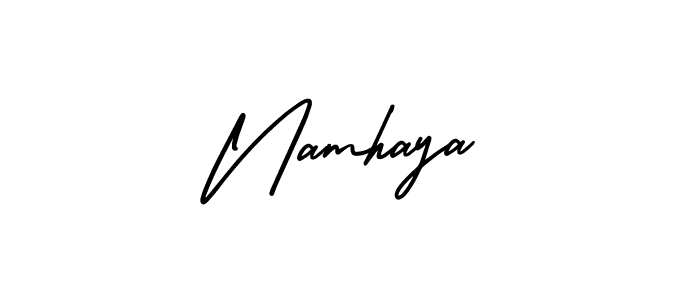 Once you've used our free online signature maker to create your best signature AmerikaSignatureDemo-Regular style, it's time to enjoy all of the benefits that Namhaya name signing documents. Namhaya signature style 3 images and pictures png