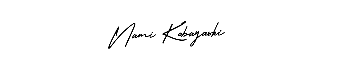 Also You can easily find your signature by using the search form. We will create Nami Kobayashi name handwritten signature images for you free of cost using AmerikaSignatureDemo-Regular sign style. Nami Kobayashi signature style 3 images and pictures png