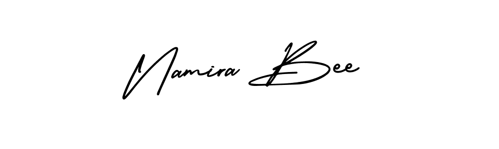 Check out images of Autograph of Namira Bee name. Actor Namira Bee Signature Style. AmerikaSignatureDemo-Regular is a professional sign style online. Namira Bee signature style 3 images and pictures png