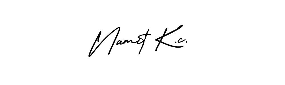 This is the best signature style for the Namit K.c. name. Also you like these signature font (AmerikaSignatureDemo-Regular). Mix name signature. Namit K.c. signature style 3 images and pictures png