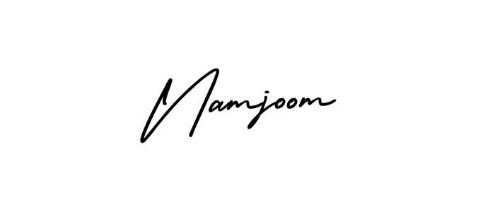 It looks lik you need a new signature style for name Namjoom. Design unique handwritten (AmerikaSignatureDemo-Regular) signature with our free signature maker in just a few clicks. Namjoom signature style 3 images and pictures png