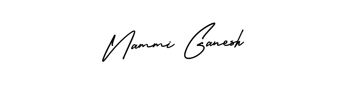 Create a beautiful signature design for name Nammi Ganesh. With this signature (AmerikaSignatureDemo-Regular) fonts, you can make a handwritten signature for free. Nammi Ganesh signature style 3 images and pictures png