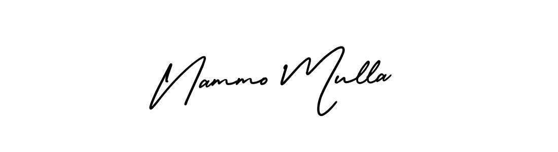 How to Draw Nammo Mulla signature style? AmerikaSignatureDemo-Regular is a latest design signature styles for name Nammo Mulla. Nammo Mulla signature style 3 images and pictures png