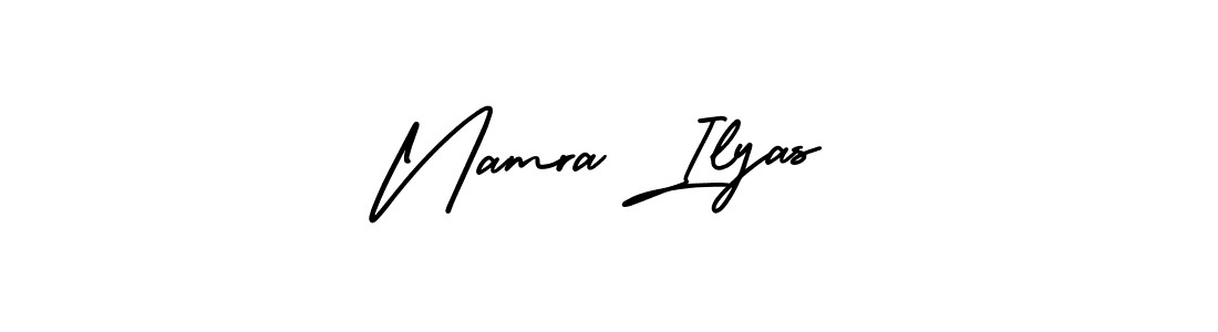 AmerikaSignatureDemo-Regular is a professional signature style that is perfect for those who want to add a touch of class to their signature. It is also a great choice for those who want to make their signature more unique. Get Namra Ilyas name to fancy signature for free. Namra Ilyas signature style 3 images and pictures png