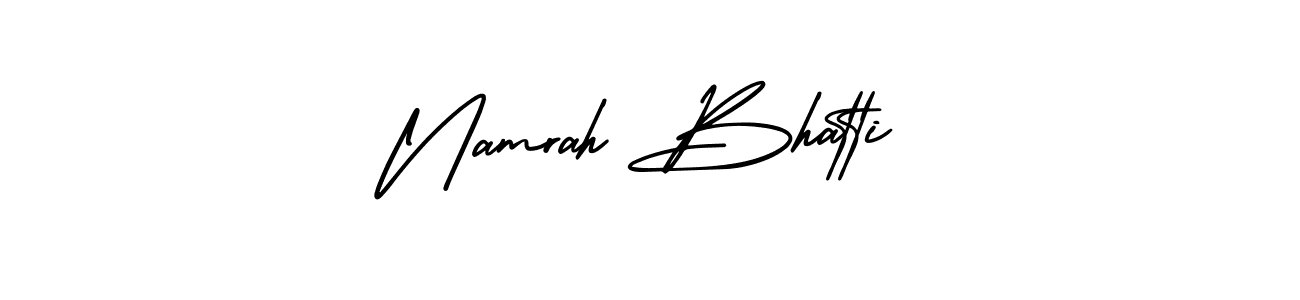 You can use this online signature creator to create a handwritten signature for the name Namrah Bhatti. This is the best online autograph maker. Namrah Bhatti signature style 3 images and pictures png