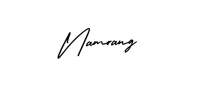 Create a beautiful signature design for name Namrang. With this signature (AmerikaSignatureDemo-Regular) fonts, you can make a handwritten signature for free. Namrang signature style 3 images and pictures png