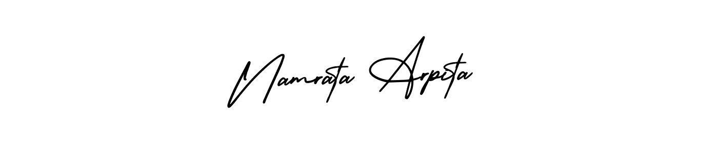See photos of Namrata Arpita official signature by Spectra . Check more albums & portfolios. Read reviews & check more about AmerikaSignatureDemo-Regular font. Namrata Arpita signature style 3 images and pictures png