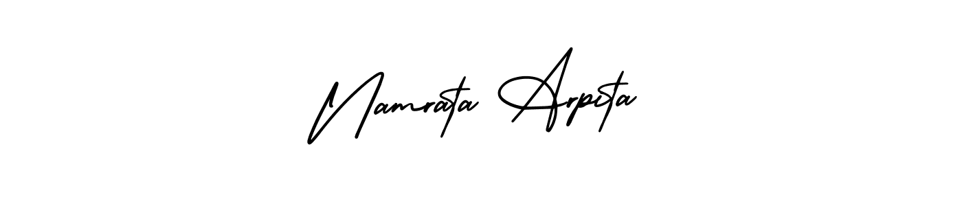 See photos of Namrata Arpita official signature by Spectra . Check more albums & portfolios. Read reviews & check more about AmerikaSignatureDemo-Regular font. Namrata Arpita signature style 3 images and pictures png