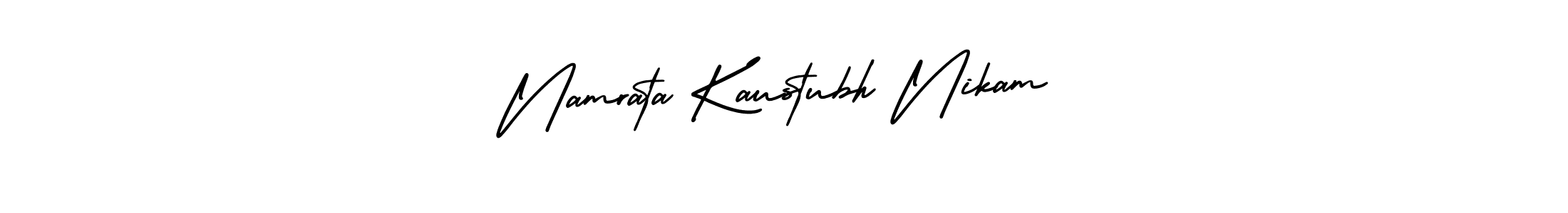 Make a beautiful signature design for name Namrata Kaustubh Nikam. Use this online signature maker to create a handwritten signature for free. Namrata Kaustubh Nikam signature style 3 images and pictures png