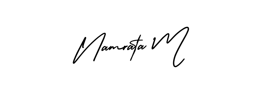 Check out images of Autograph of Namrata M name. Actor Namrata M Signature Style. AmerikaSignatureDemo-Regular is a professional sign style online. Namrata M signature style 3 images and pictures png