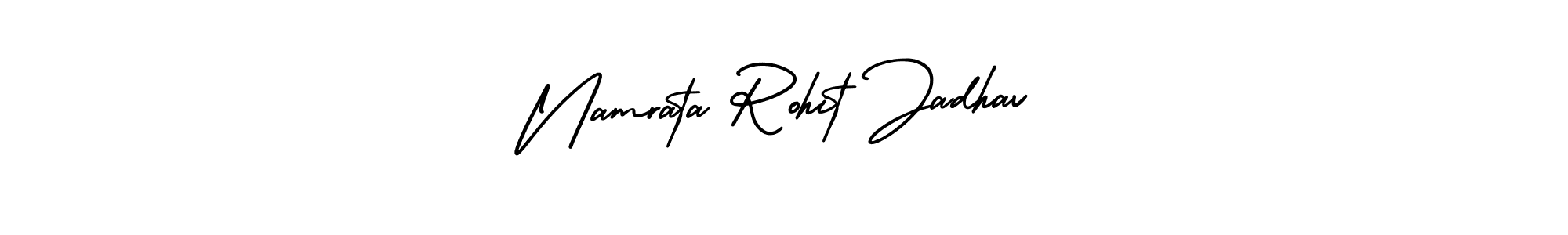 You can use this online signature creator to create a handwritten signature for the name Namrata Rohit Jadhav. This is the best online autograph maker. Namrata Rohit Jadhav signature style 3 images and pictures png