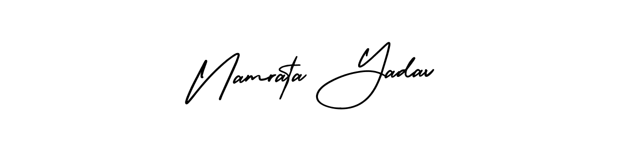 Check out images of Autograph of Namrata Yadav name. Actor Namrata Yadav Signature Style. AmerikaSignatureDemo-Regular is a professional sign style online. Namrata Yadav signature style 3 images and pictures png