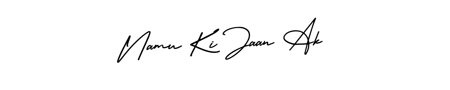 See photos of Namu Ki Jaan Ak official signature by Spectra . Check more albums & portfolios. Read reviews & check more about AmerikaSignatureDemo-Regular font. Namu Ki Jaan Ak signature style 3 images and pictures png