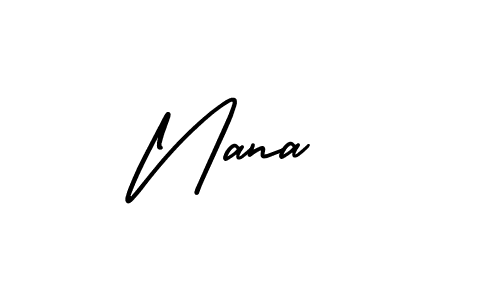Make a beautiful signature design for name Nana . With this signature (AmerikaSignatureDemo-Regular) style, you can create a handwritten signature for free. Nana  signature style 3 images and pictures png