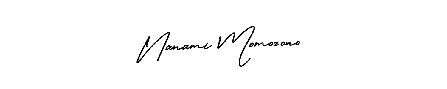Check out images of Autograph of Nanami Momozono name. Actor Nanami Momozono Signature Style. AmerikaSignatureDemo-Regular is a professional sign style online. Nanami Momozono signature style 3 images and pictures png
