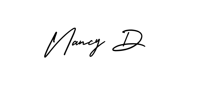 This is the best signature style for the Nancy D name. Also you like these signature font (AmerikaSignatureDemo-Regular). Mix name signature. Nancy D signature style 3 images and pictures png