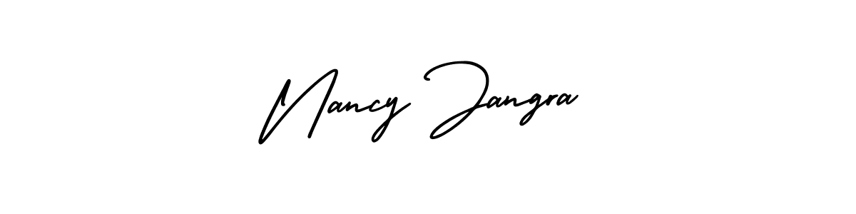 Make a beautiful signature design for name Nancy Jangra. Use this online signature maker to create a handwritten signature for free. Nancy Jangra signature style 3 images and pictures png