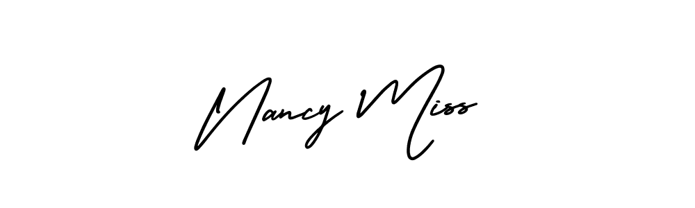 Also You can easily find your signature by using the search form. We will create Nancy Miss name handwritten signature images for you free of cost using AmerikaSignatureDemo-Regular sign style. Nancy Miss signature style 3 images and pictures png
