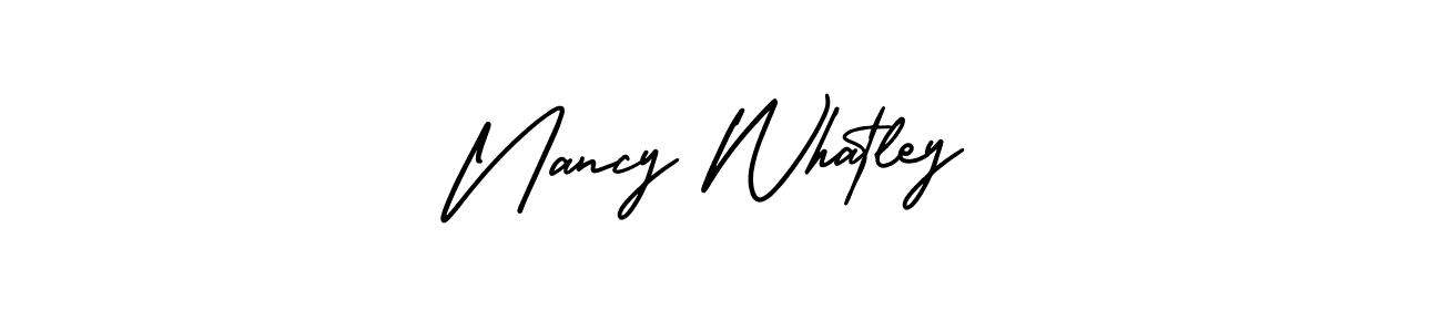 Best and Professional Signature Style for Nancy Whatley. AmerikaSignatureDemo-Regular Best Signature Style Collection. Nancy Whatley signature style 3 images and pictures png