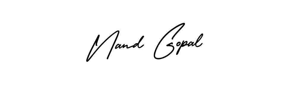 Design your own signature with our free online signature maker. With this signature software, you can create a handwritten (AmerikaSignatureDemo-Regular) signature for name Nand Gopal. Nand Gopal signature style 3 images and pictures png