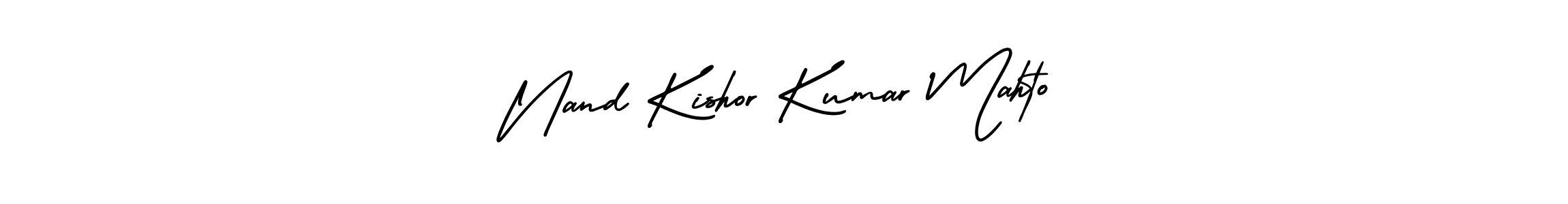 Make a beautiful signature design for name Nand Kishor Kumar Mahto. Use this online signature maker to create a handwritten signature for free. Nand Kishor Kumar Mahto signature style 3 images and pictures png
