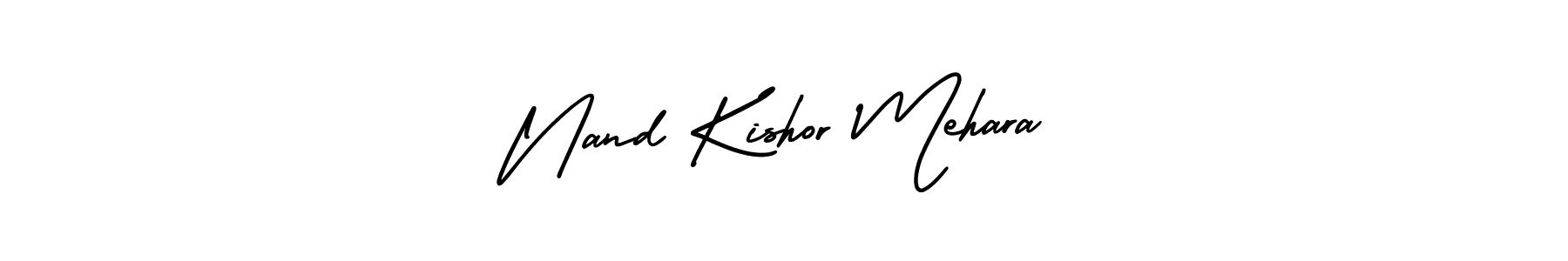 How to Draw Nand Kishor Mehara signature style? AmerikaSignatureDemo-Regular is a latest design signature styles for name Nand Kishor Mehara. Nand Kishor Mehara signature style 3 images and pictures png