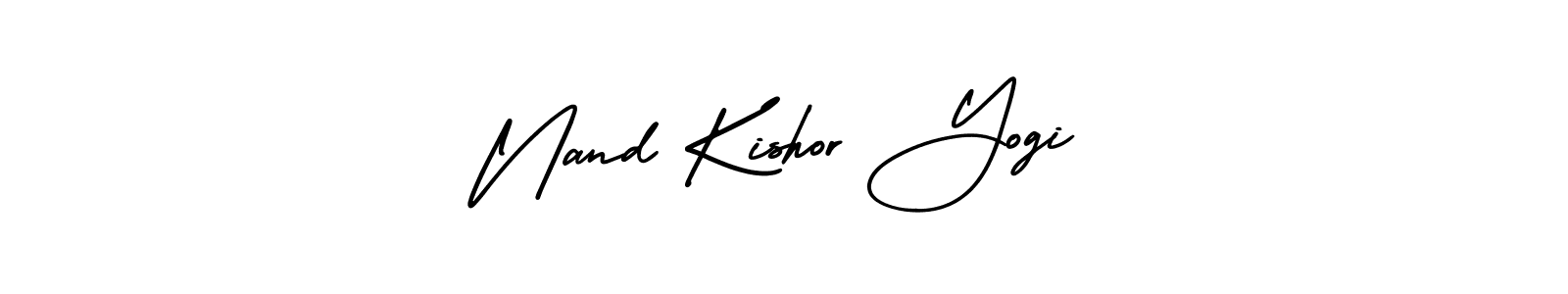 Make a beautiful signature design for name Nand Kishor Yogi. With this signature (AmerikaSignatureDemo-Regular) style, you can create a handwritten signature for free. Nand Kishor Yogi signature style 3 images and pictures png