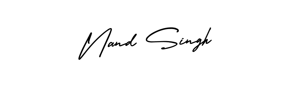This is the best signature style for the Nand Singh name. Also you like these signature font (AmerikaSignatureDemo-Regular). Mix name signature. Nand Singh signature style 3 images and pictures png