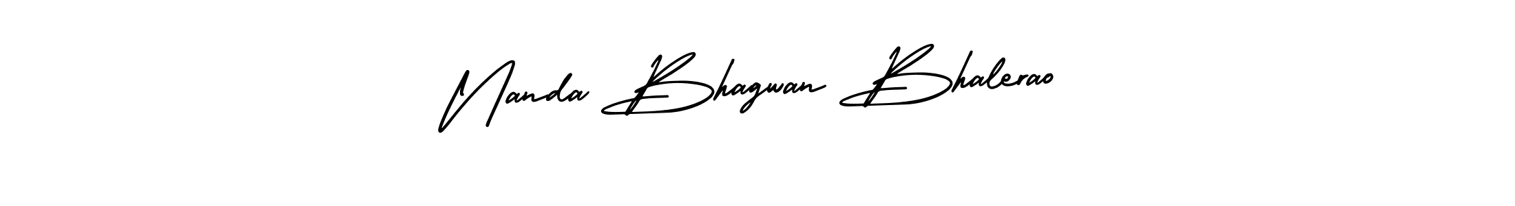 Nanda Bhagwan Bhalerao stylish signature style. Best Handwritten Sign (AmerikaSignatureDemo-Regular) for my name. Handwritten Signature Collection Ideas for my name Nanda Bhagwan Bhalerao. Nanda Bhagwan Bhalerao signature style 3 images and pictures png