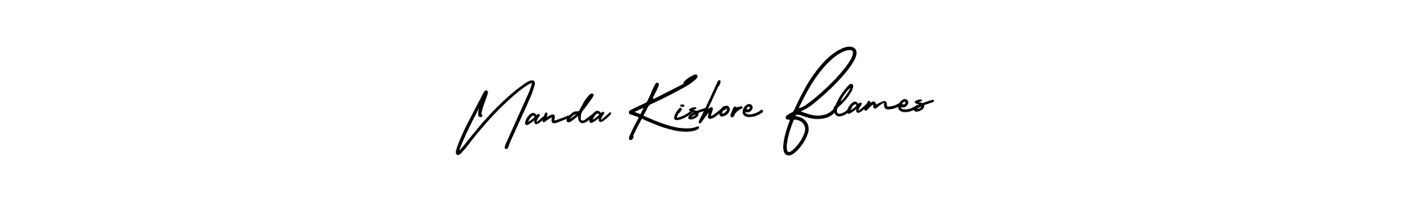 You can use this online signature creator to create a handwritten signature for the name Nanda Kishore Flames. This is the best online autograph maker. Nanda Kishore Flames signature style 3 images and pictures png