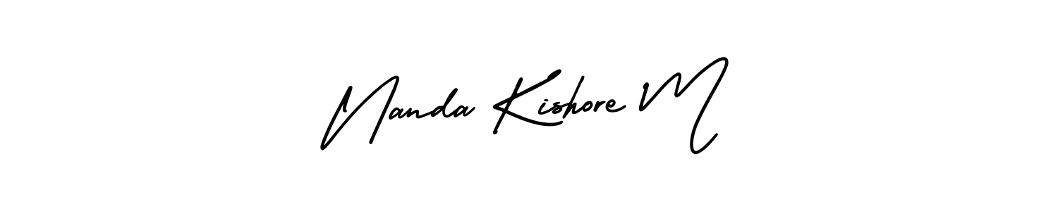 Best and Professional Signature Style for Nanda Kishore M. AmerikaSignatureDemo-Regular Best Signature Style Collection. Nanda Kishore M signature style 3 images and pictures png